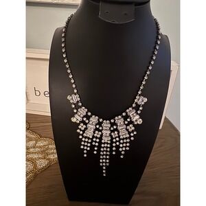 Rhinestone Statement Necklace Evening Prom Wedding Costume‎ Jewelry
